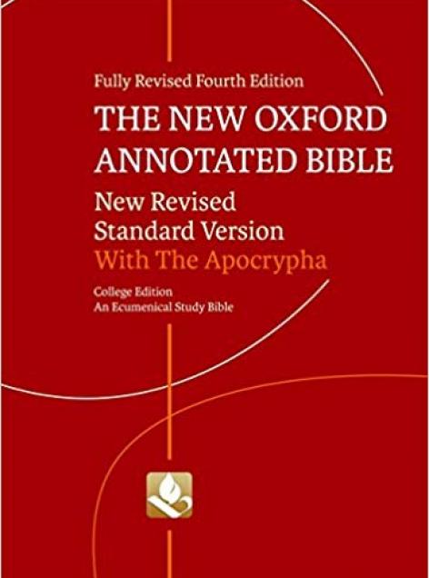 Book cover art for New Oxford Annotated Bible with Apocrypha by Various Authors