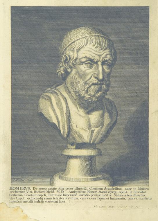 Bust of Homer from The Odyssey