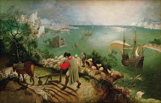 Bruegel icarus image