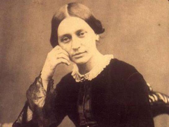 Portrait of Clara Schumann.