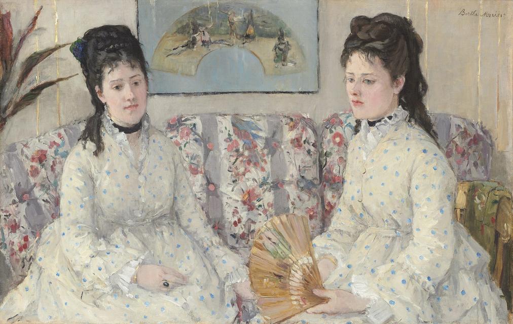 Painting, The Sisters by Manet