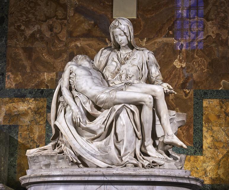 Michelangelo's Pietà, St Peter's Basilica (1498–99)