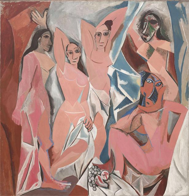 Painting Les Demoiselles d'Avignon by Pablo Picasso