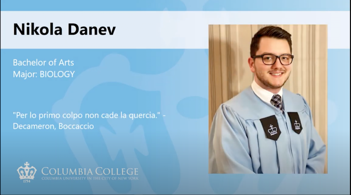 Nikola Danev CC'20 Core Reflection