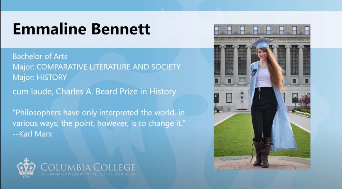 Emmaline Bennett CC'20 Core Reflection