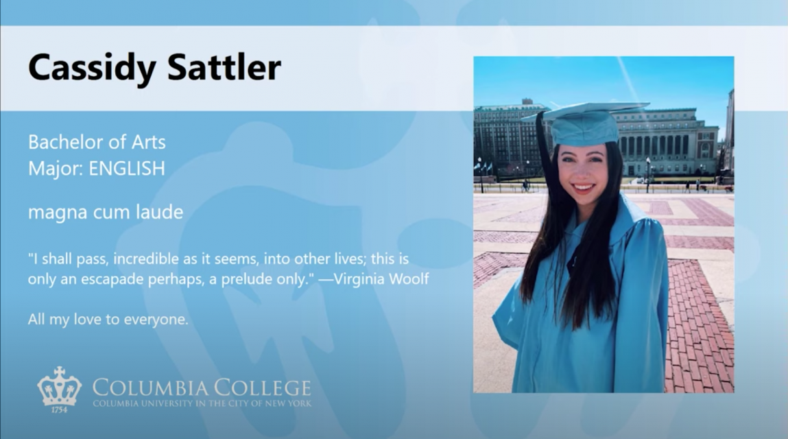 Cassidy Sattler CC'20 Core Reflection