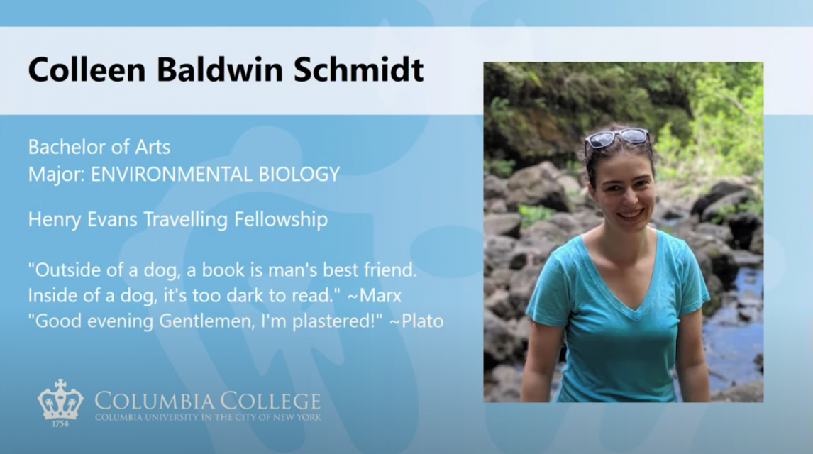 Colleen Baldwin Schmidt CC'20 Core Reflection