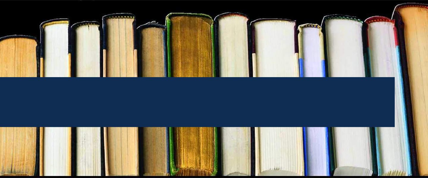 Books sitting on a shelf