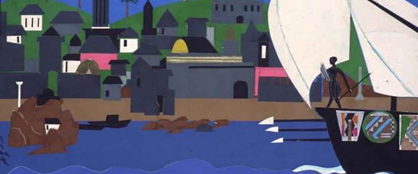 Home to Ithaca painting by Romare Bearden