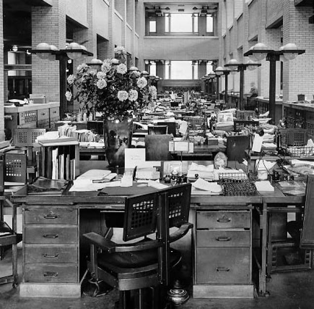 photo of office space in the Larkin Administration building
