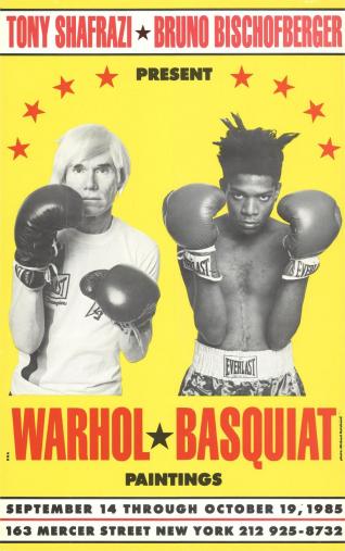 image of Warhol v Basquiat poster